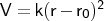 $V = k(r-r_0)^2$