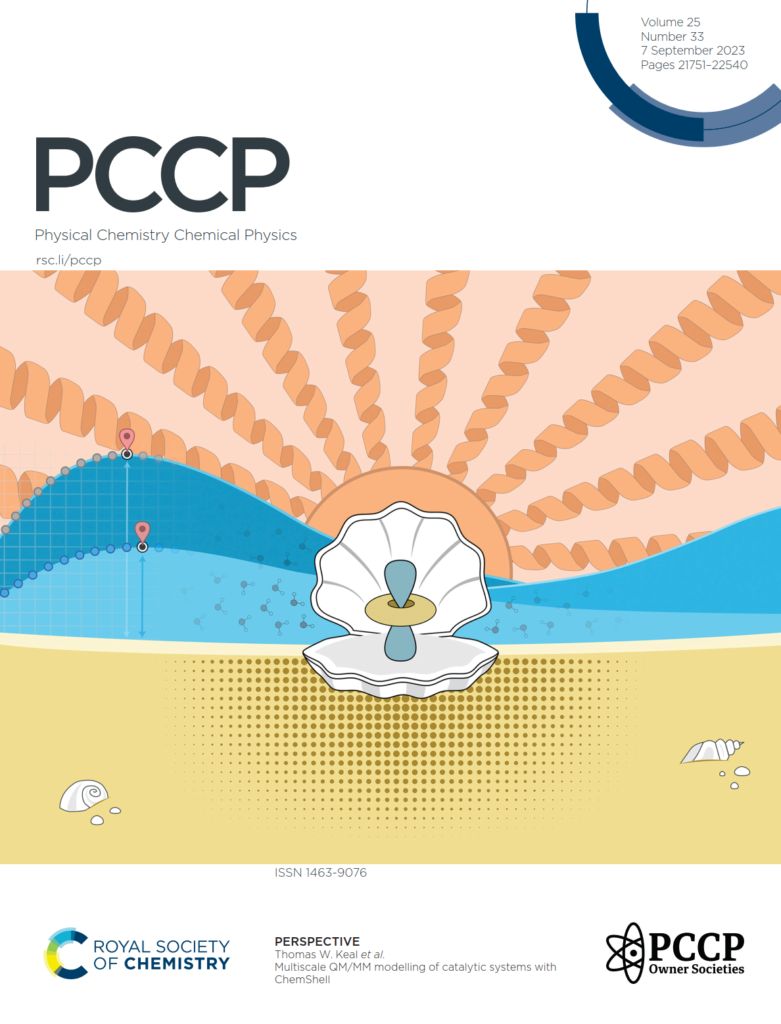 A front cover from the journal Phys Chem Chem Phys highlighting our recent ChemShell perspective article.